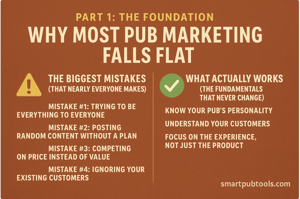 why most pub marketing falls apart